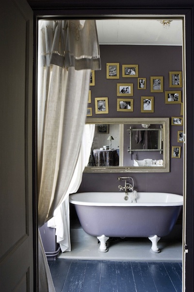 baignoire violet