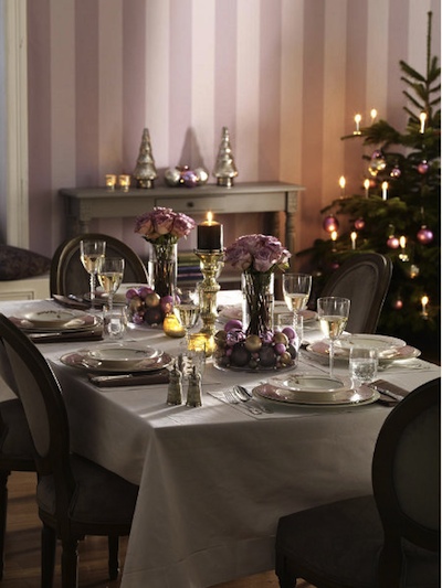 table noel mauve