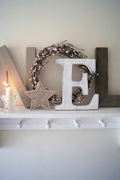 decoration cheminée Noel