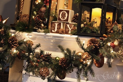decor cheminée Noel