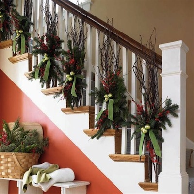 decor noel escalier