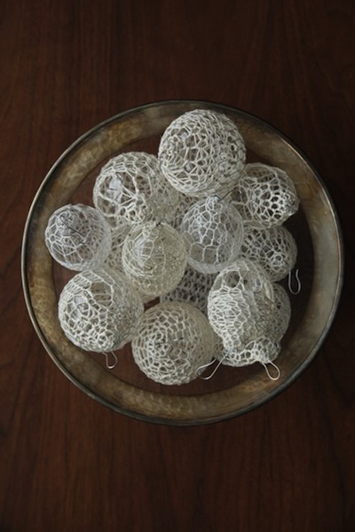 boules noel au crochet