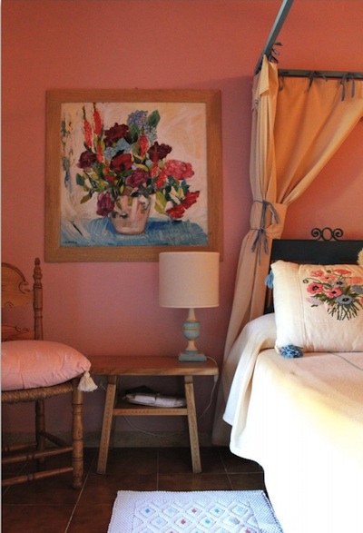 tableau chambre rose