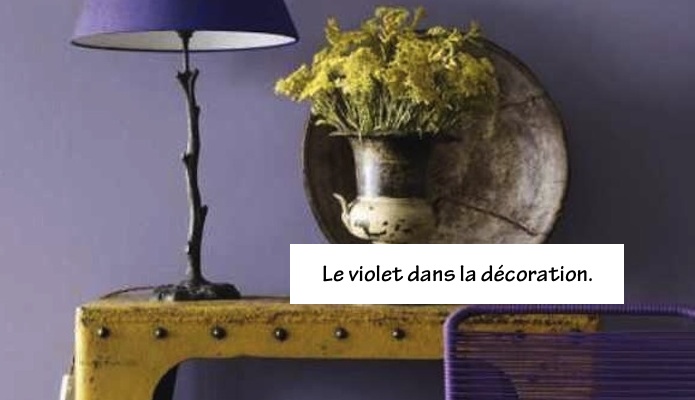 le violet en décoration