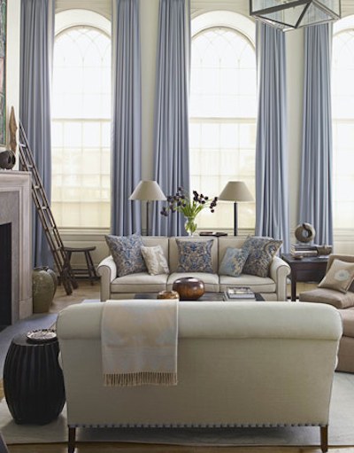 Bleu et beige: des valeurs sures en décoration. ambiances vairées. Déco salon gris bleu blanc