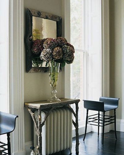 console sur radiateur