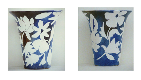 vase porcelaine peint