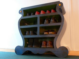 rangement chaussure en carton