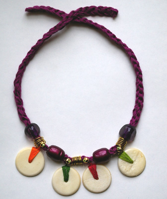 collier crochet et perles