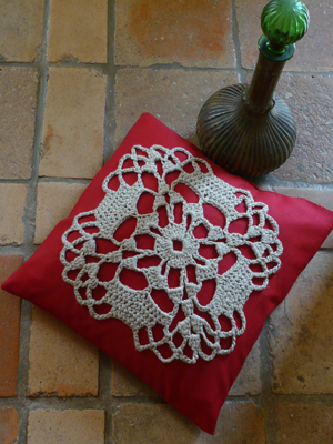 coussin crochet