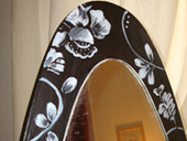 miroir peint