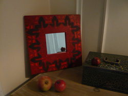 miroir décoré