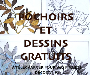 pochoirs et dessins gratuits à téléchartger pour vos projets décoratifs