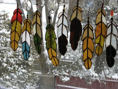 plumes en window colour