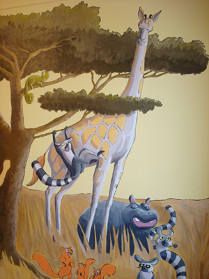 girafe peinte