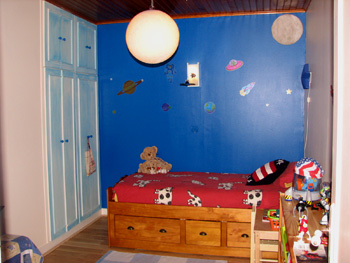 decoration chambre d'enfants en bleu