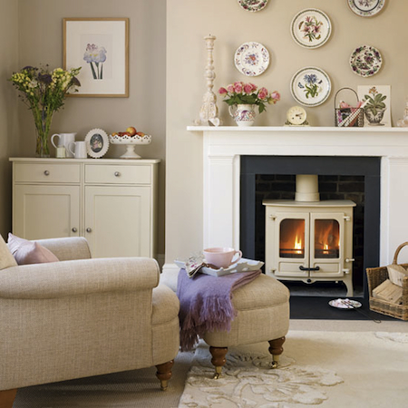 salon beige cottage