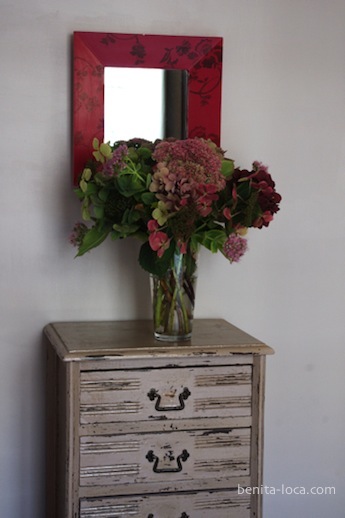 bouquet d'hortensias