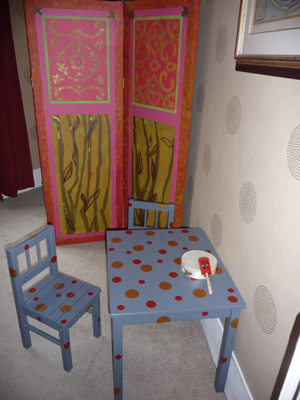 bureau d'enfant relooké