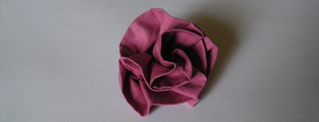 rose en tissu